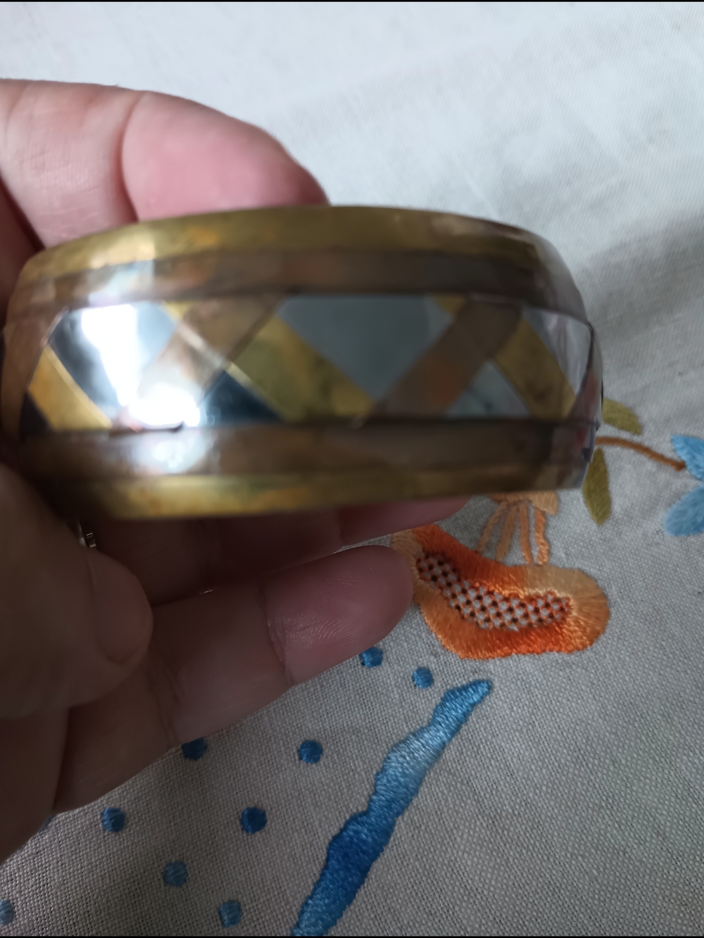 Vintage brass bracelet